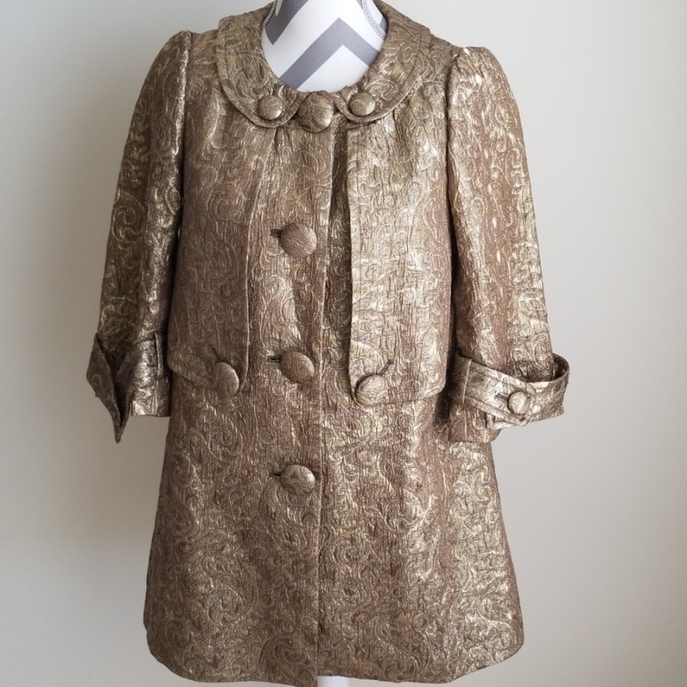 Forever Vintage Look Gold Coat M